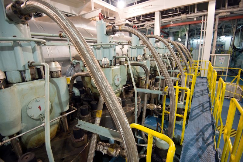 Ship's engine room